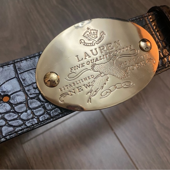 Lauren Ralph Lauren Oval Buckle Belt - Picture 8 of 8